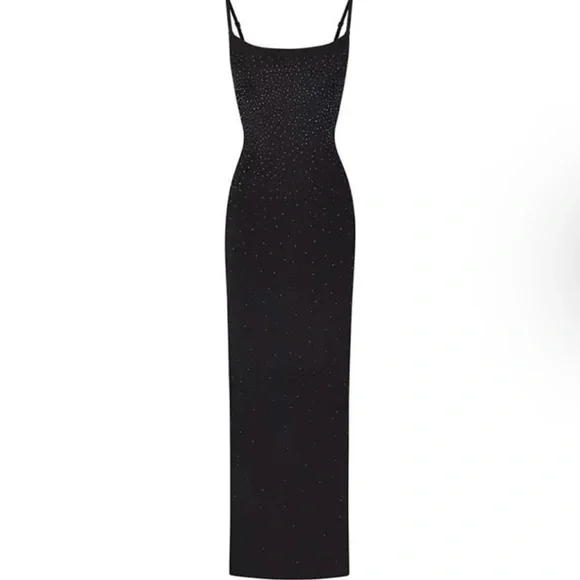 SKIMS: NWT - SWAROVSKI JELLY SHEER MAXI DRESS - Picture 9 of 9